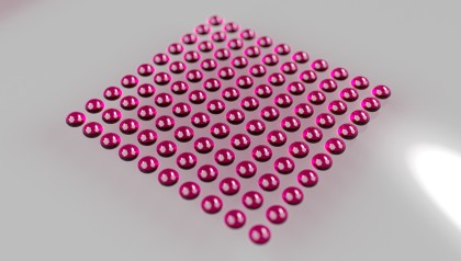 Example of a custom specific surface Microdispensing Instruments can print on