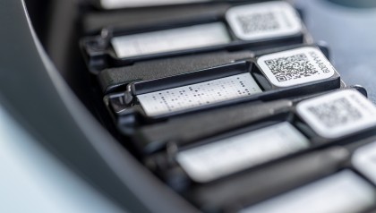 printed microarray of 300 samples on a membrane in a cartridge format